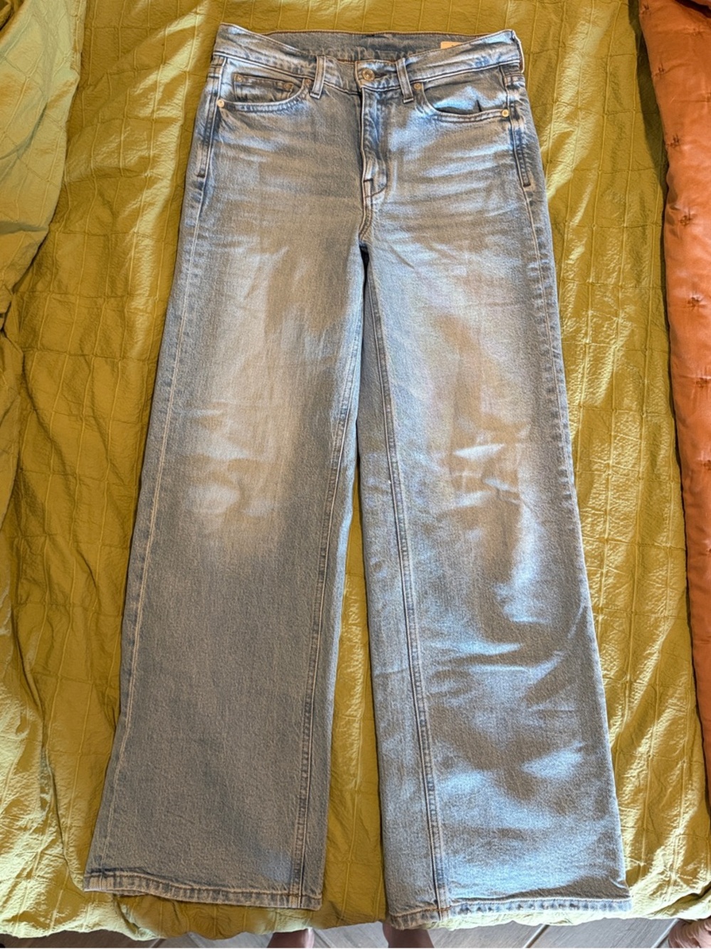AYR Secret Sauce Light Blue Wide-Leg Women's Jeans - Picture 5 of 7